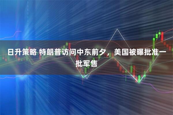 日升策略 特朗普访问中东前夕，美国被曝批准一批军售